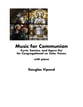 Music for Communion Unison choral sheet music cover